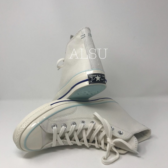 Converse Chuck 70 HI Leather Egret Teal W AUTHENT - Picture 5 of 8